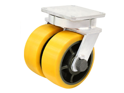 Polyurethane-covered wheel set