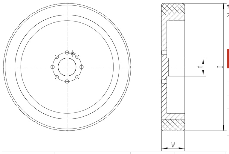 Rail-guided vehicle (RGV)(shuttle) PU wheels design