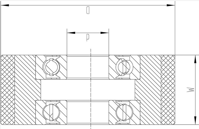 Polyurethane casting model idler wheels design