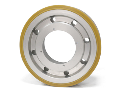 Semiconductor wafer transport urethane wheels