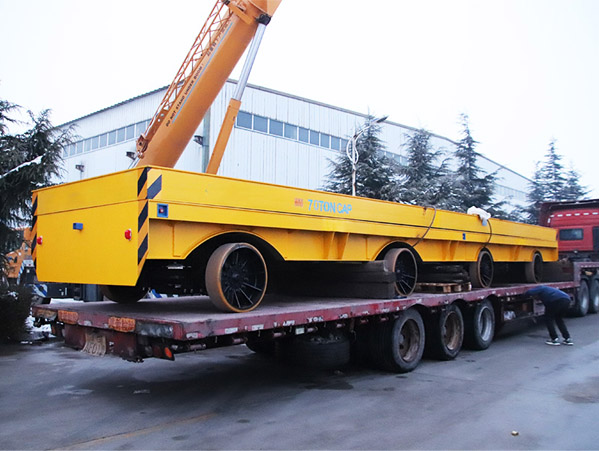70t flatbed heavy-duty polyurethane wheels