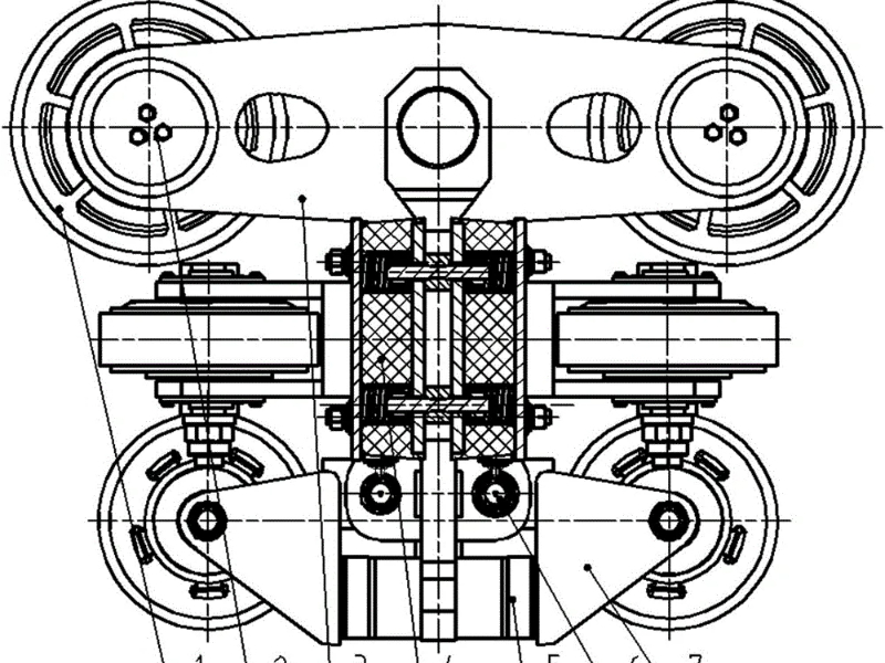 Structure of roller coaster wheels