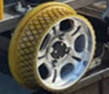 Anti-slip polyurethane wheels