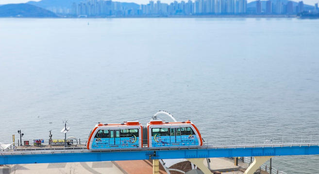 Guide wheels for tourist trains