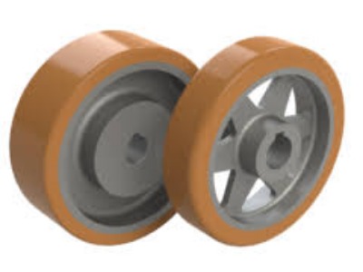 Polyurethane Tread on Steel Keyed Drive Wheels
