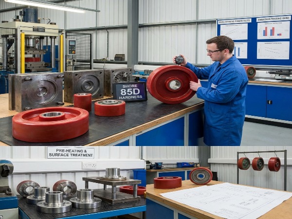 Custom polyurethane wheel casting process