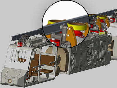 Mine Monorail Hoist Drive Wheel