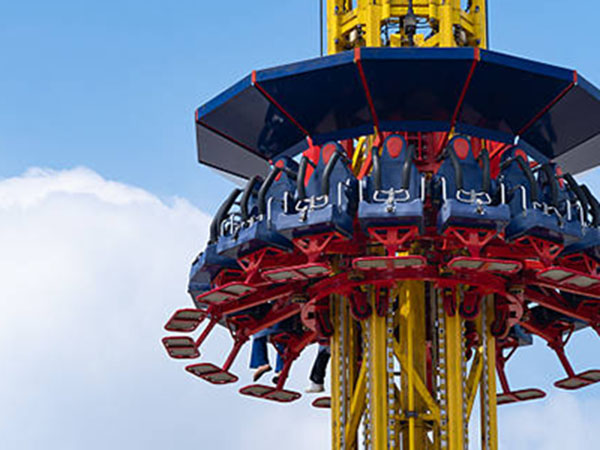 Polyurethane Guide Wheels for Free-Fall Drop Towers