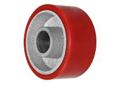 Polyurethane Tread on Cast Steel Core Wheel