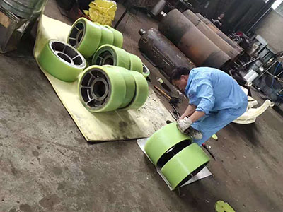 Cast Polyurethane Thrust Wheels for Agglomeration Drums